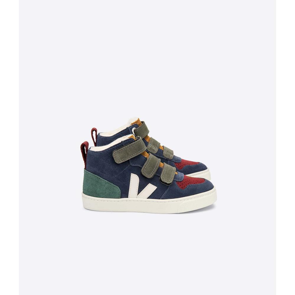 Veja V-10 MID FURED SUEDE Cipő Gyerek Kék | HU 760UZG